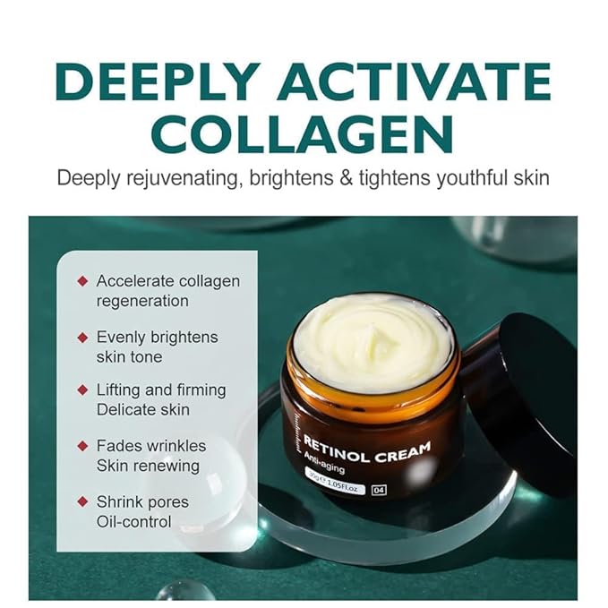 Retinol Anti Aging Face Cream & Essence, Aging, Cream, Anti-aging Firming Serum, (Cream), 1.0 Ounce