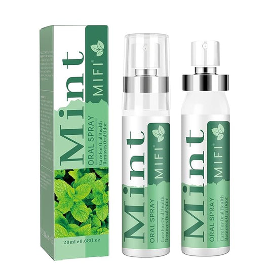 PEGO Breath Spray,Oral Breath Spray,Mouth Spray Breath Fresheners,Sugar-Free,Bad Breath for Adults,Portable Long Lasting,Dry Mouth Spray (Mint Flavor*2Pack)