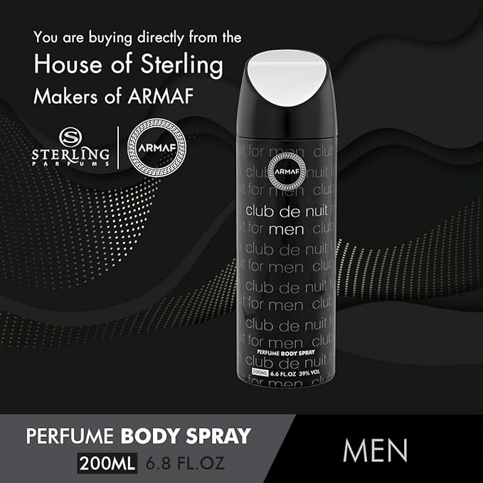 Man's Nightclub Scented Body Spray by Armaf