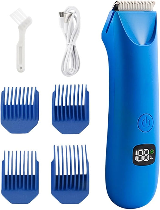 Body Trimmer for Men - Advanced Sensitive Skin Safe Blade, Professional Precision Shaving Machine, LED Battery Indicator, Ergonomic Handling Unit | for Manscaping Underarm Leg Hair Removal Device