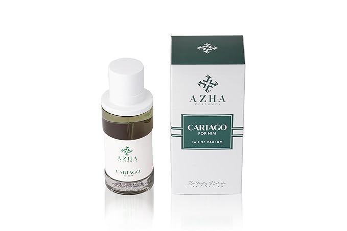 Azha Cartago Eau De Parfum Spray for Men - 100ML Floral-Spicy Fragrance with Pink Pepper, Rose, Jasmine, Amber & Musk | Long-Lasting, Versatile Day to Evening Scent