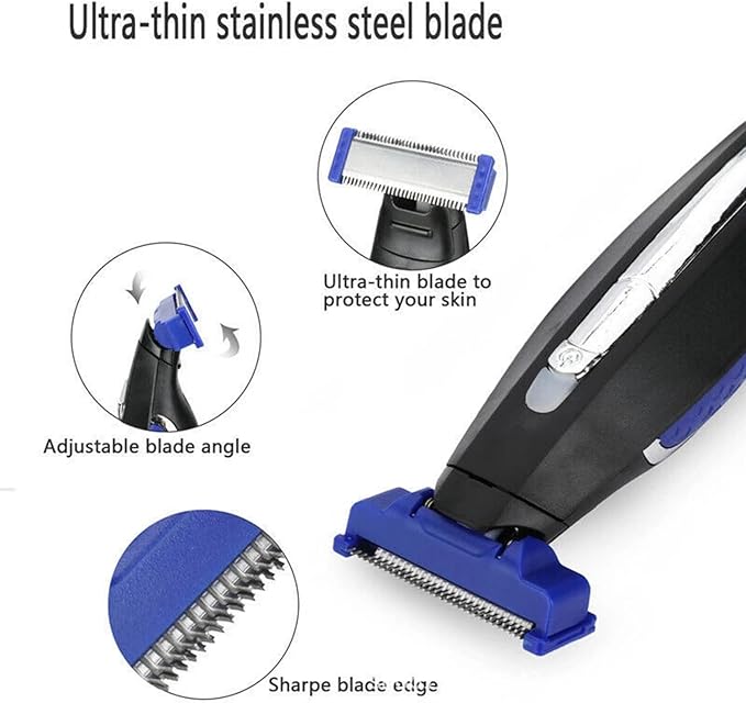 Mens Hair Trimmer & Body Shaver That Trims, Edges, Shaves, and Grooms-Beard Trimmer for Men Rechargeable Solo Shaver