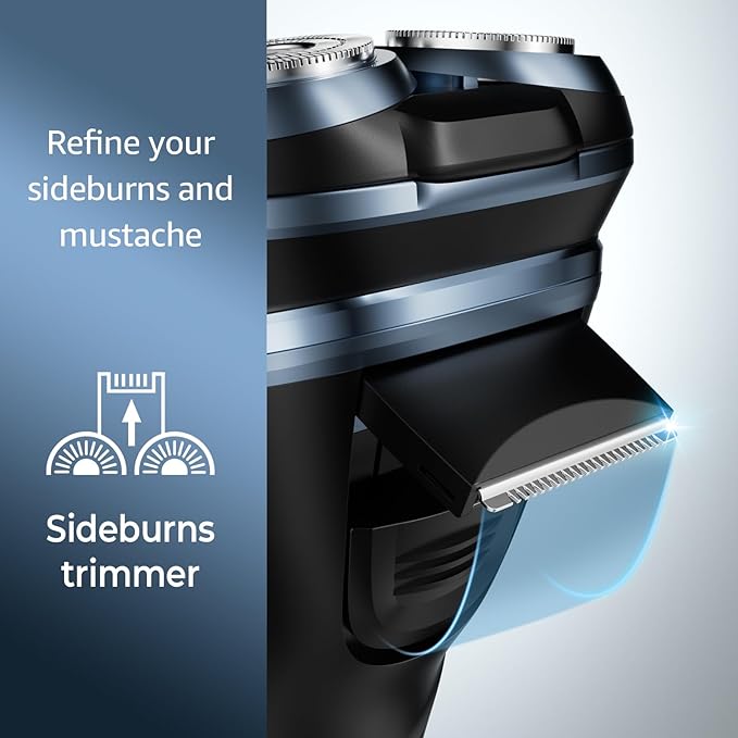 Rechargeable Electric Razor for Men: IPX7 Waterproof Shaver - 1.5H Fast Charge, 4D Flex Precision Blades with Pop-Up Trimmer - Gentle on Sensitive Skin, Travel-Friendly，Valentine's Day Gifts