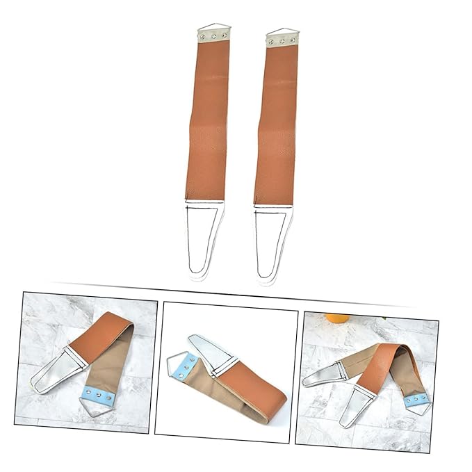 Dual-sided Razor Strop Sharpening Cloth Razor Blade Sharpener Strop Sharpening for Clipper Blade Random Color