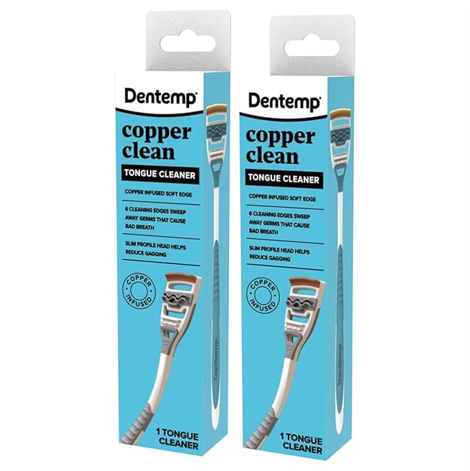 Dentemp Copper Clean Tongue Cleaner (2 Count)