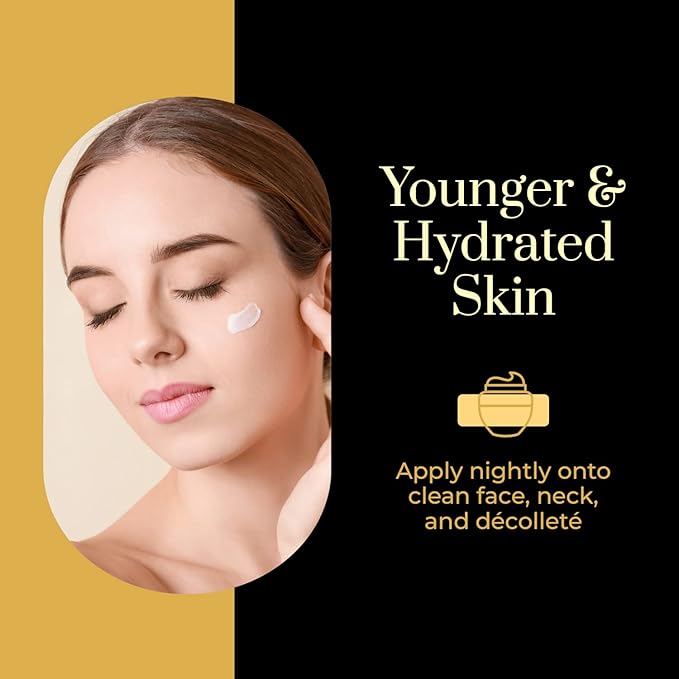 Clear Beauty 24K Gold & Collagen Face Moisturizer - Dermatologist Tested, Anti Aging, Korean Skin Care - Hydrates, Firms, Smooths For Youthful Skin - Vegan, Clean Beauty - Duo Pack