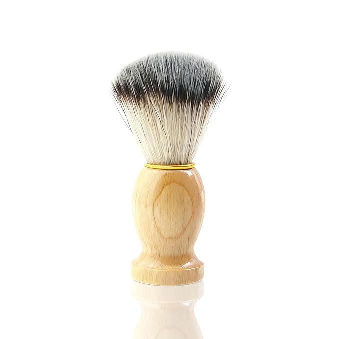 Shaving Cream Brushes for Men,Badger Hair Synthetic Shave Brush with Wooden Handle