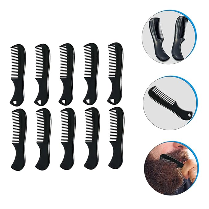 10pcs Mini Beard Comb Mustache Comb Mens Beard for Men Mens s for Hair Massage Mustache Pocket for s for Care Modify Tool
