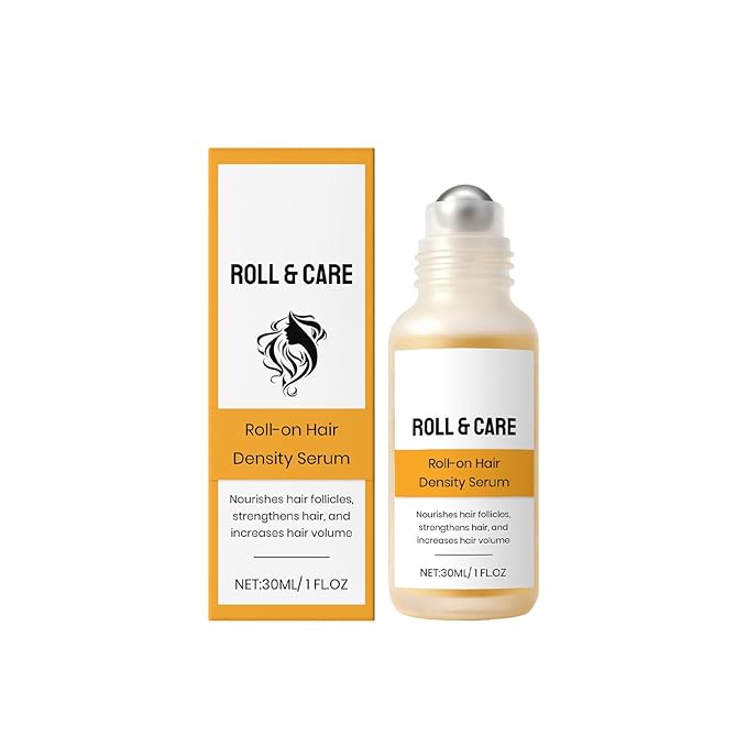 30mL Roll-On Hair Density Serum For Thinning Hair – Anti Hair Loss Treatment With Biotin & Rosemary Oil To Strengthen Roots And Revitalize Scalp