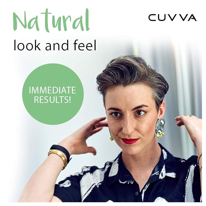 CUVVA Hair Building Fibers (30g) - Instantly Fill in Fine and Thinning Hair to Create a Thicker, Fuller Look - 13 Different Shades for Men & Women - Golden Blonde