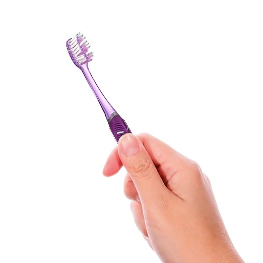 GUM Technique Deep Clean Toothbrush - Compact Head - Soft Toothbrushes for Adults with Sensitive Soft Bristles, 3 Count (Pack of 2)