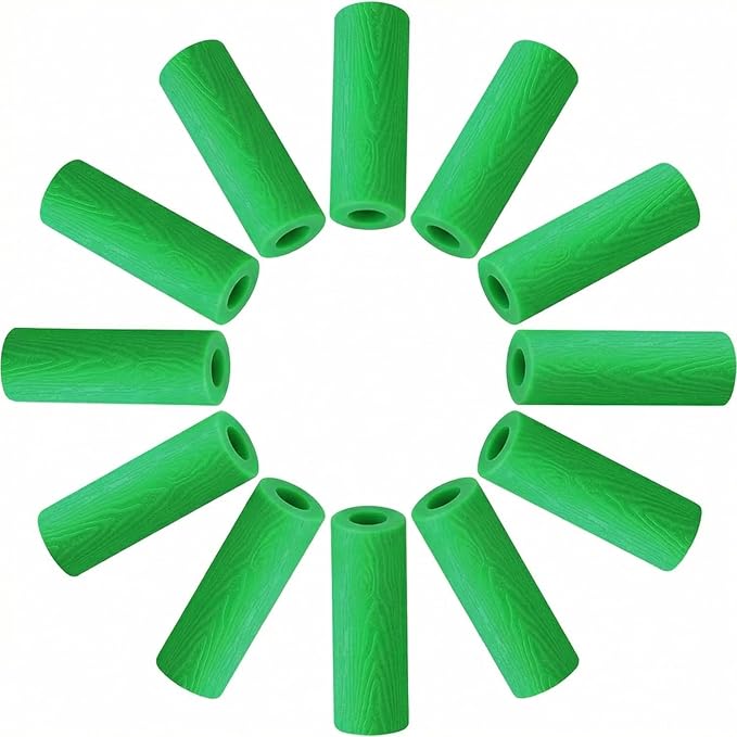 12 Pcs Aligner Seaters for Invisalign & Clear Aligners - Multicolor Silicone Orthodontic Chompers - Dental Chews for Retainers & Trays Seating, Green