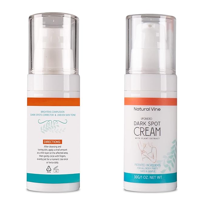 Natural Vine Dark Spot Corrector Cream: Dark Spot Remover for Body in 4-8 Weeks - Instant Concealing & Age Brown Sun Faded Spot Remover Melasma Freckles Correcting with Niacinamide, 1 OZ/30g