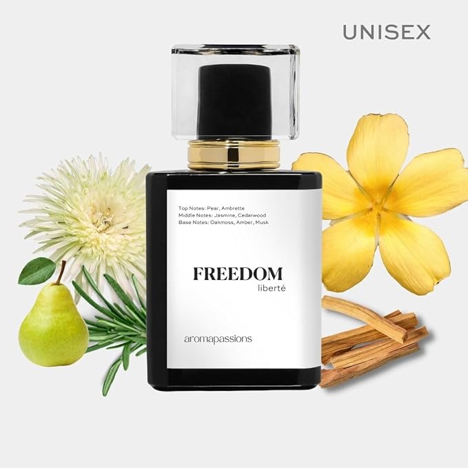 aromapassions FREEDOM | Inspired by ANOTHER 13 | Pheromone Cologne for Men and Women | Extrait De Parfum | Long Lasting Dupe Clone Essential Oil Fragrance | De Hombre Mujer | (50 ml / 1.7 Fl Oz)