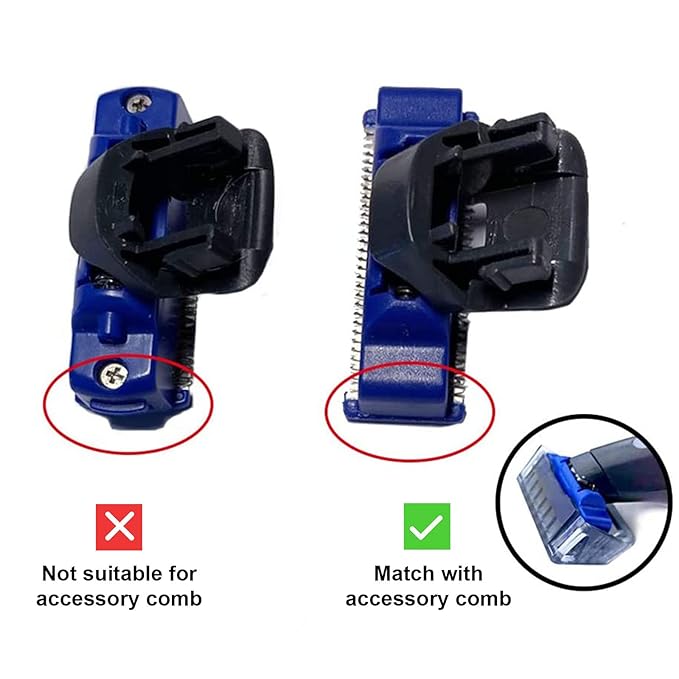 4PCS LinMei Shaver Replacement Heads Compatible for 1st Generation Microtouch Solo Men's Rechargeable Full Body Hair Trimmer and Shaver Replacement Cutter Head with 2 Clean Brush