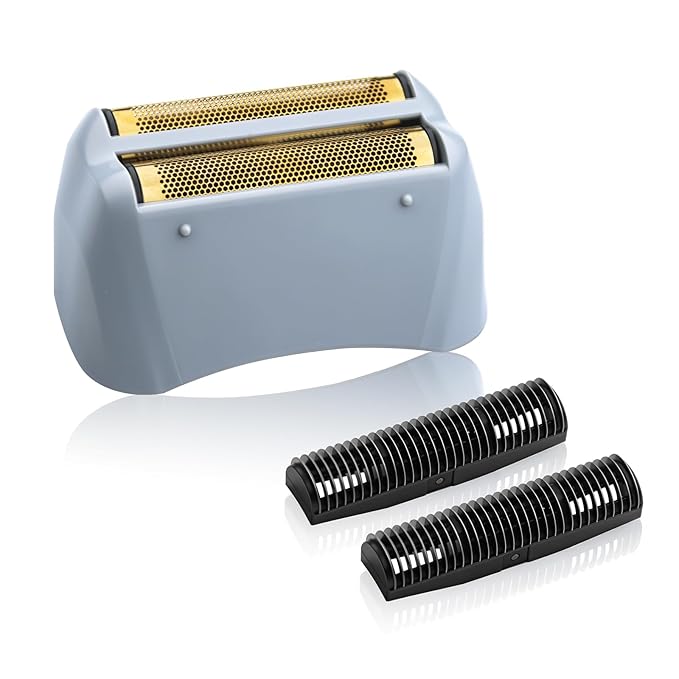 1 Pack Pro Shaver Replacement Foil and Cutters Compatible with andis No.17150/17155/17200 Shaver ProFoil Lithium Replacement Golden