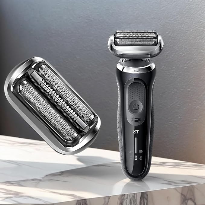 Series 7 Replacement Head Compatible with Braun S7 Shaver, Foil & Cutter Precision Fit 7020s, 7025s, 7085cc, 7027cs, 7071cc and 7075cc head shaver