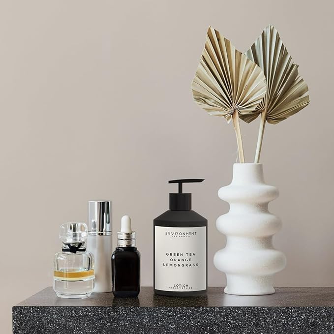 ENVIRONMENT Inspired by 5-Star Resort DBCH Lotion, 300ml Luxury Scented (Green Tea | Orange | Lemongrass) Bathroom Luxury, Men & Women High-End Body Lotion, Hand Cream, Dry Skin Treatment