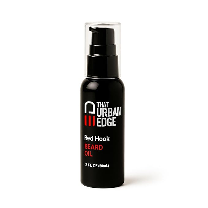 That Urban Edge Beard Oil | Ideal for Black & Latino Men | Moisturizing Conditioner with Jojoba Coconut & Grapeseed Oils | Helps Reduce Dryness, Itch & Flakes | Lightweight, Non-Greasy Shine | 2 Fl Oz