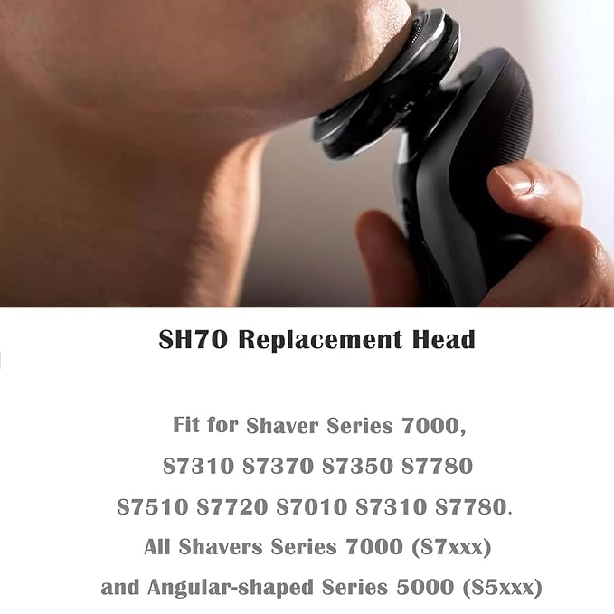 SH70 Replacement Head Blades Compatible with Philips Series 7000 Electric Shavers, SH71 Replacement Heads Compatible with noreclo Series S7000 S7010 S7310 S7780 S7510 S7720 S7710 S7530 SW7700
