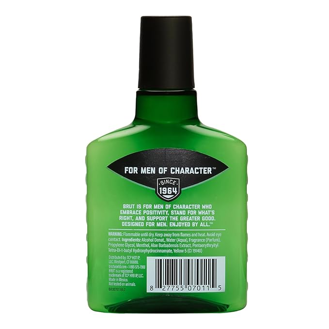 Brut Classic After Shave for Men - Absorbs Quickly to Clean and Tone Skin for a Refreshing Feel - Mens Aftershave with Iconic Masculine Scent - 5 oz