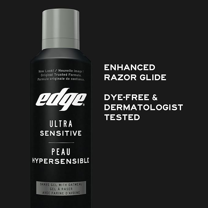 Edge Ultra Sensitive Skin Unscented Shaving Gel, 198g