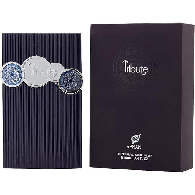 Afnan Tribute Blue Travel Edition Eau De Parfum Spray, 3.4 Fl. Oz