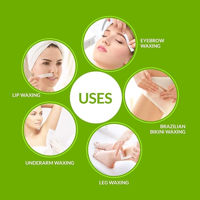 MOOM Sugar Pro - Organic Sugar Wax Hair Removal, Personal & Professional for Men & Women, Body, Armpit, Face, Bikini Leg 100% Natural & Washable Sugaring Wax 12 oz (Strips/Sticks NOT Included)