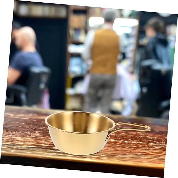 TEHAUX Men Shaving Soap Bowl with Handle Large Stainless Steel Beard Shaving Mug for Men’S Grooming and Facial Hair Care
