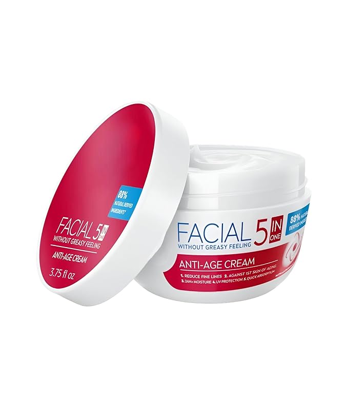 ivea Antiarrugas Crema Facial 5en1 con Extracto de Perlas – Viral Skincare Formula from Mexico | 24h Moisture + SPF 15 + Firming Effect | For All Skin Types | 6.75fl oz
