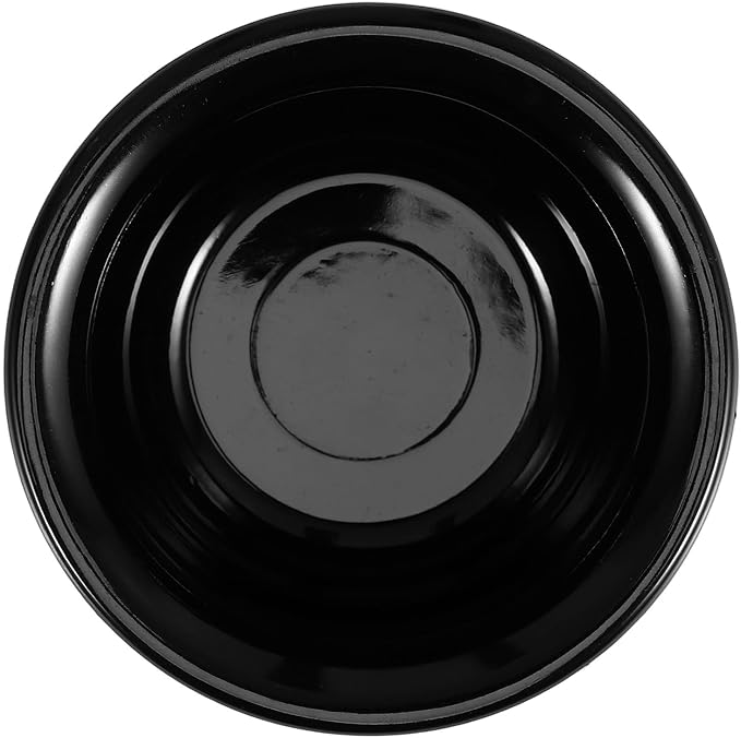 UPKOCH Men’s Black Plastic Shaving Soap Bowl Reusable Shave Cream Container for Foam Lathering with Brush Suitable for Daily Grooming