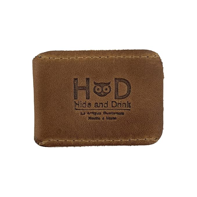 Hide & Drink, Leather Double Edge Safety Razor Head Protective Sheath, Shaving Travel Cover Handmade (Single Malt Mahogany)
