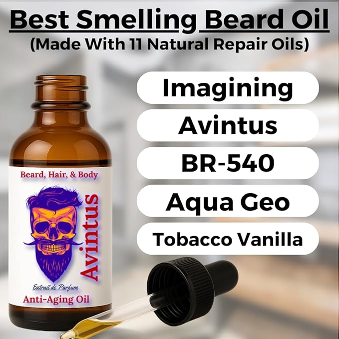 Master Barber Oil for Men, HAIR STYLING AGENT, 2 fluid ounces, Nourishes and moisturizes hair and skin with various natural oils, 1 Count