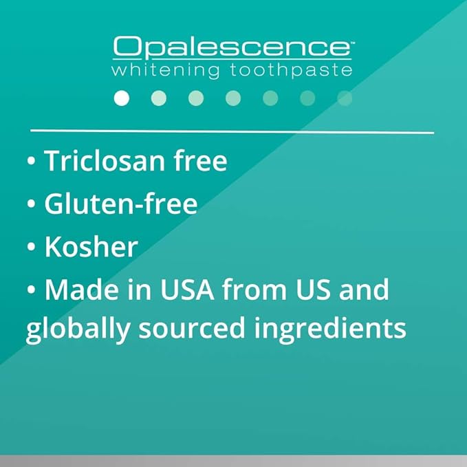 Opalescence Whitening Toothpaste for Sensitive Teeth - Oral Care, Mint Flavor, Gluten Free - 3 Pack