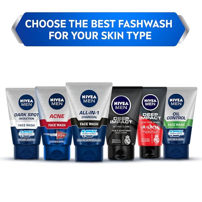 Nivea Men All In 1 Face Wash 100Ml by Nivea