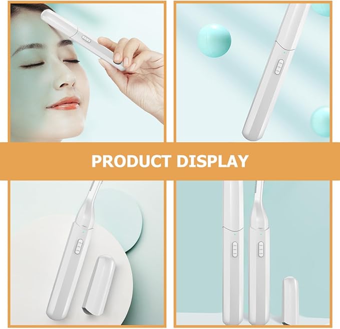 Electric Eyebrow Trimmer USB Rechargeable Multifunctional Eyebrow Razor for Women and Men Portable Hair Removal Device White Facial Grooming
