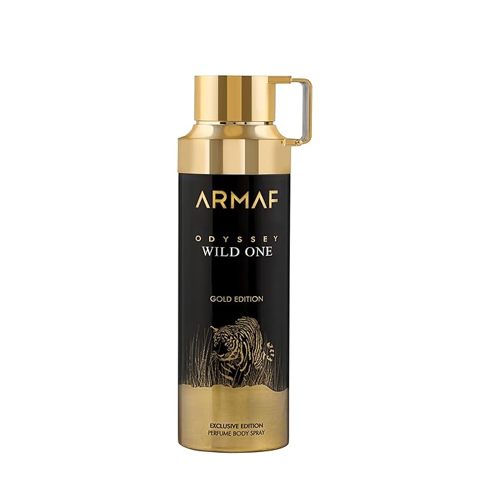 Odyssey - Wild One Gold Edition by Armaf for Men - 6.8 oz Body Spray