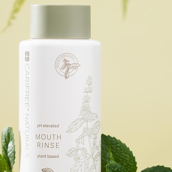 CariFree Naturals Mouth Rinse, Alcohol-Free & Fluoride-Free Mouthwash, with Magnolia Bark & Essential Oils, Wild Mint Flavor, 16 fl oz