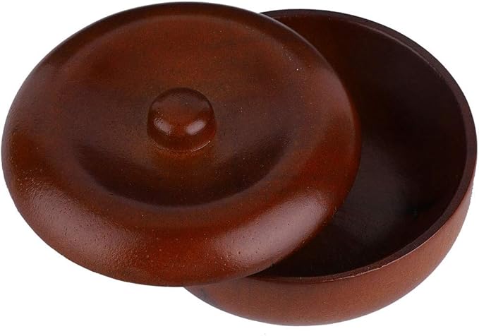Buachois Wooden Shaving Soap Bowl with Lid, Durable Portable Traditional Wet Shaving Bowl for Cream and Soap, Easy to Clean, Travel Size