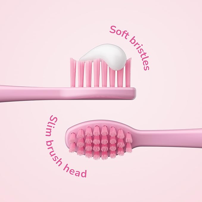 ORDO Squishmallows Toothbrush, Sonic Battery Toothbrushes for Kids, Soft Bristles, Extra Brush Head Inc, Gift for Kids Aged 4 Years and Up, Battery Included, Auggie
