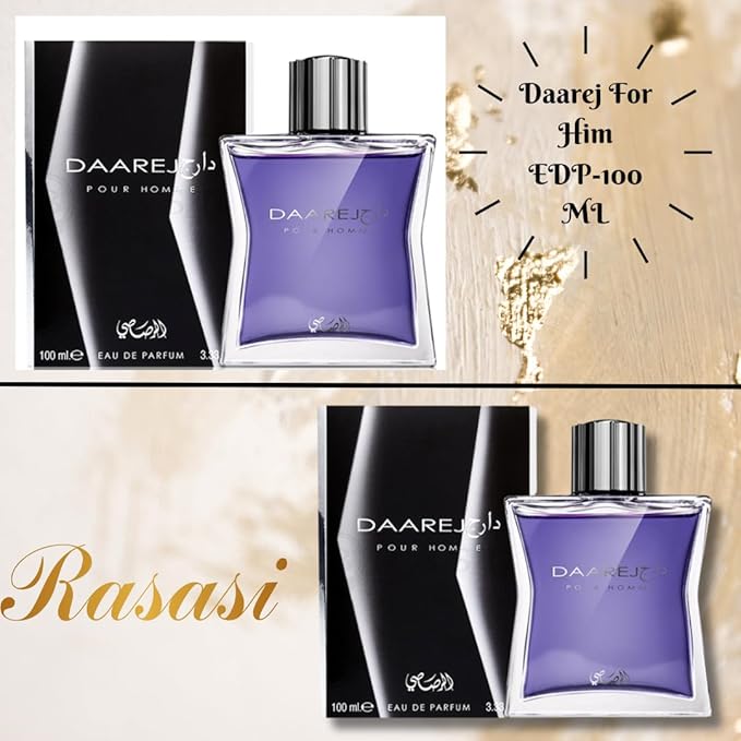 RASASI Daarej Men SET 2 EDP 100ML (3.4oz) Perfume for Every Occasion. (MEN2SET)