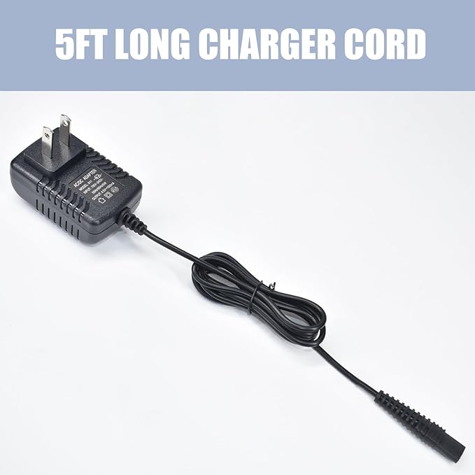 Replacment Charger for BaByliss PRO Shaver FXFS2 FXFS2G, 4.5V Adapter Compatible with BaBylissPRO Barberology Cordless Metal Double Foil Shaver FXFS2 Power Cord Supply