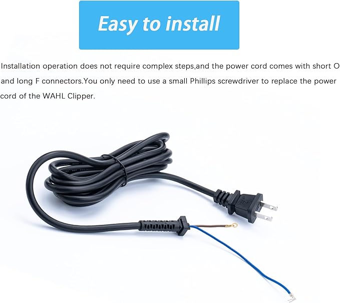 00647-500 Hair Clipper Cord for WAHL Clipper,Compatible with Star Sr,Senior,SuperTaper,Designer,Balding,Magic Clip