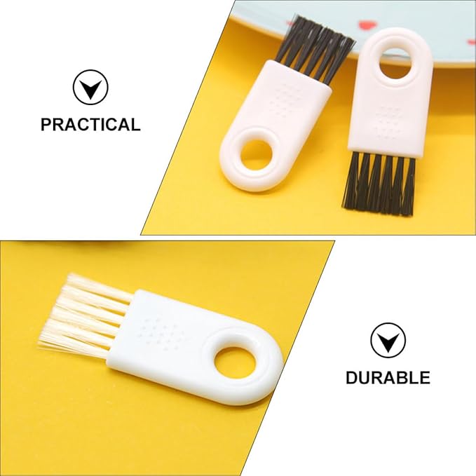 30pcs Razor Cleaner and Shaving Brush Set with White Handle and Bristles, Small Electric Shaver Cleaning Brushes for Men’s Grooming and Maintenance