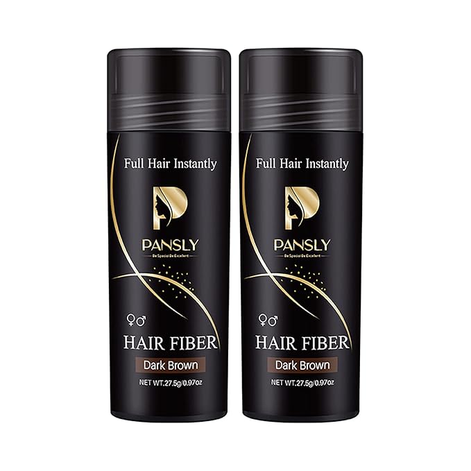 RoseFlower Hair Building Fibers for Thinning Hair Unisex, Waterproof Undetectable Natural Instantly Conceals & Thicken Thinning or Balding Hair Areas Hairline 15 Sec, Look Younger, Men & Women