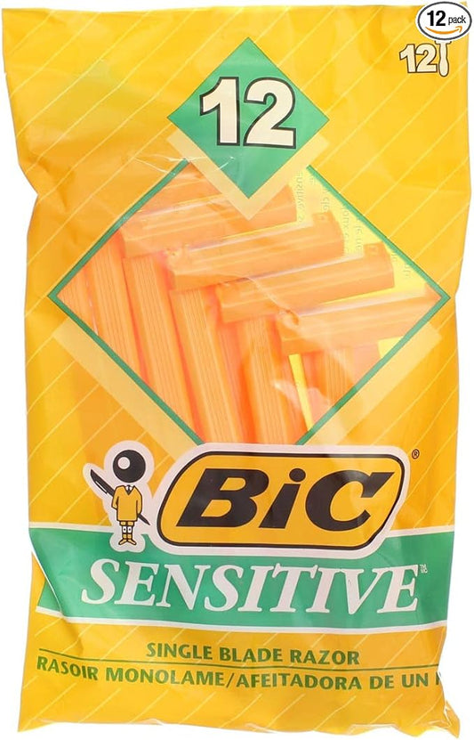 Bic Disposable Sensitive Razors, 12 Shavers each, Pack of 5