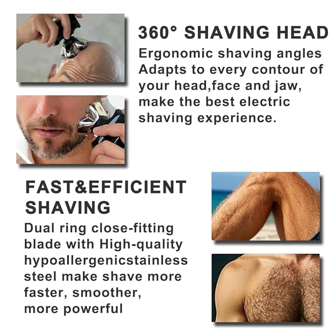 TRAH Shaver PRO 4 Head Replacement Blade Compatible with Skull Shaver Pit-bull Pro - for Pit-bull Silver Gold PRO SX5 & Palm MX5 & Butter-fly Kiss Pro - Bald Men Electric Shavers Accessories (2 Packs)