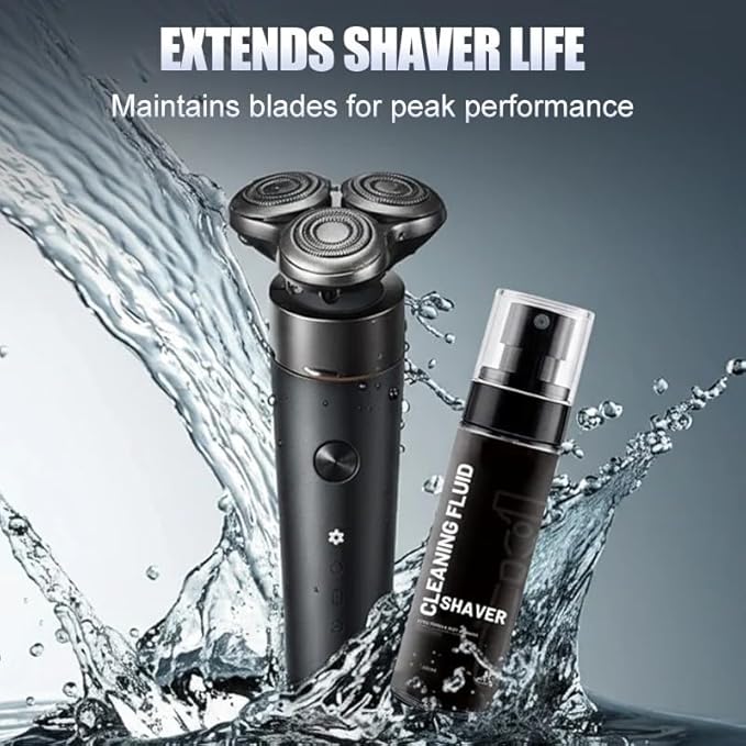 Electric Shaver Guard Cleaning Spray, Universal Efficient Electric Razor Cleaner Spray, Easy Cleaning of Your Electric Shaver, Say Goodbye to Clogged Razors, for Cleaning, Lubricating (100ml)