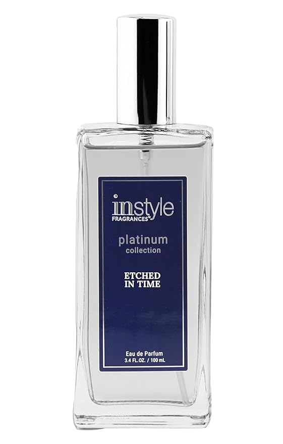 Instyle Fragrances Platinum Collection Etched in Time, Inspired by MFK’s Bacarat Roug.e 540, Premium Unisex Eau de Parfum, CLEAN, Vegan, Paraben-Free, Never Tested on Animals, 3.4 Fluid Ounces