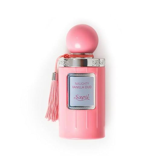 Sapil Naughty Vanilla Oud Eau de Parfum – Long Lasting Unisex Gourmand Perfume | Vanilla, Honey & Amber Notes | Sweet Warm Oud Fragrance | 3.4 oz / 100ml